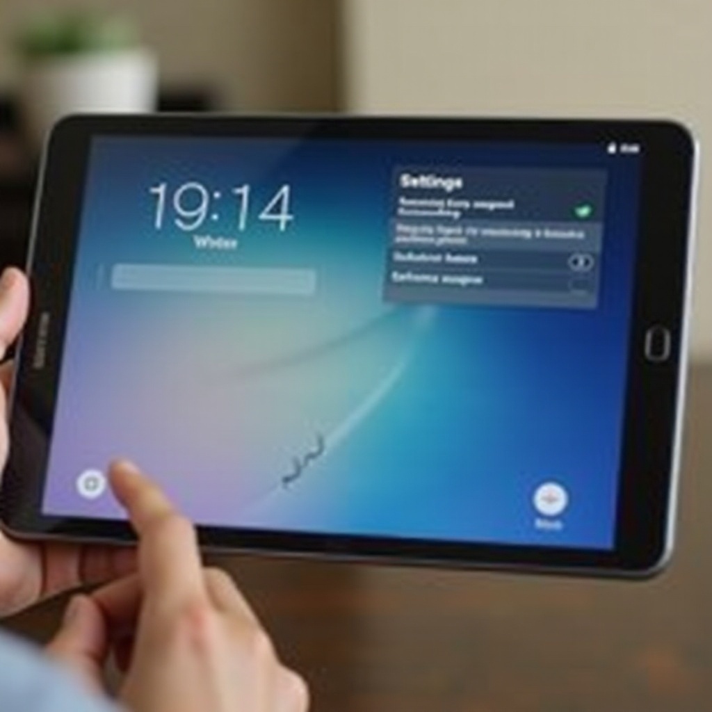 samsung klok zet slaapstand uit op tablet