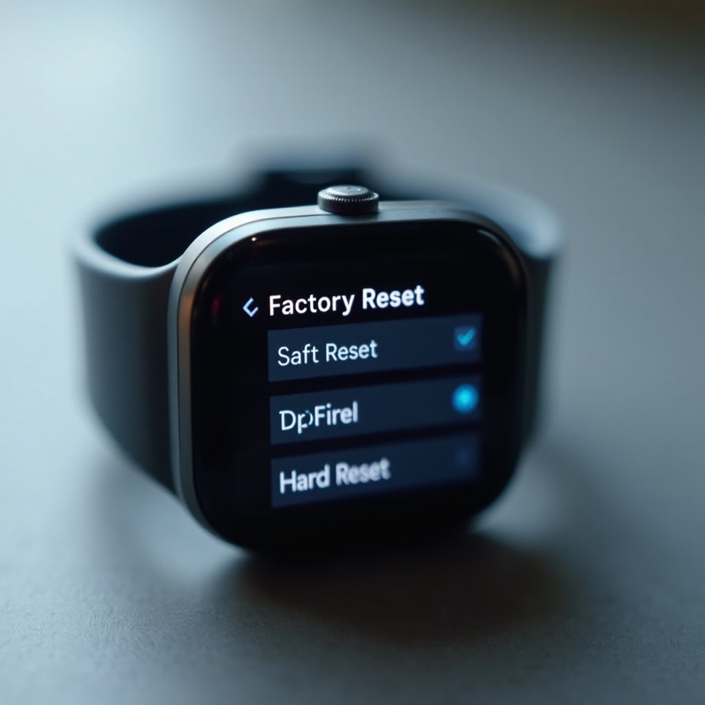 reset smart watch