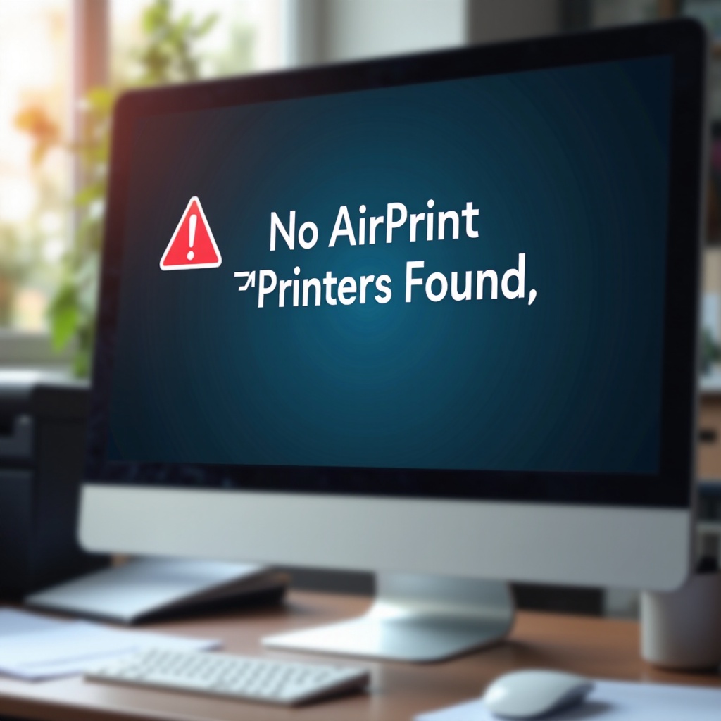 apa arti tidak ditemukan printer airprint