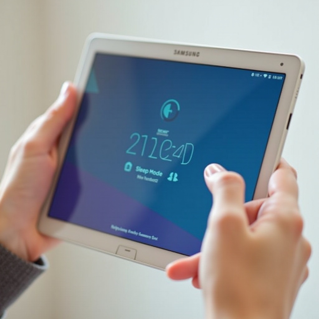 samsung klok zet slaapstand uit op tablet